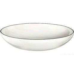 ASA Pasta Und Suppenteller 22cm à Table Ligne Noir